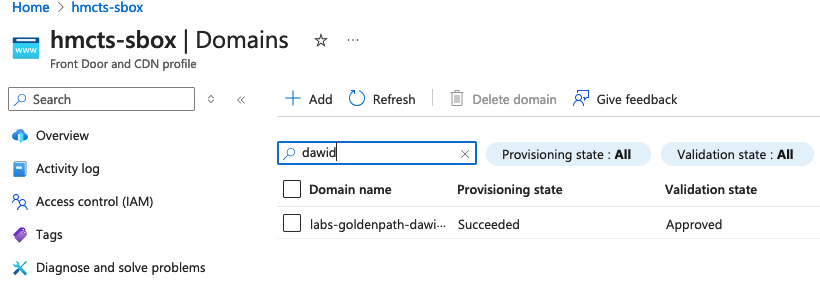 Custom Domain Validation