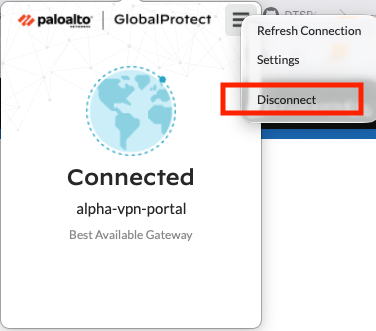 Disable Global Protect