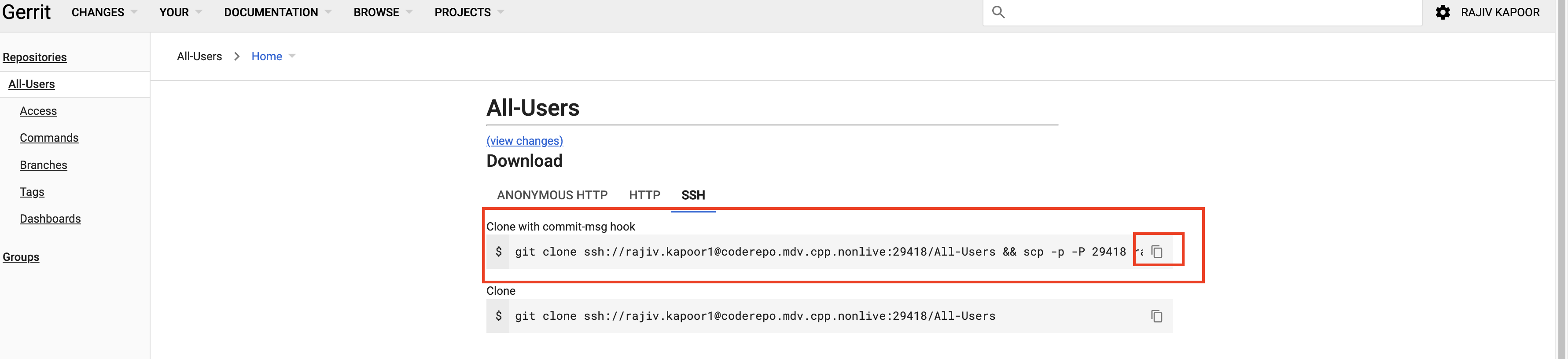 Gerrit Clone Repository