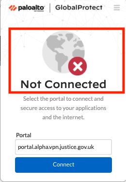 Global Protect disabled